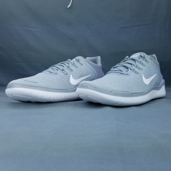 Nike Free RN 2018 Men\'s Running Shoes Grey White 942836 003 Sizes 7-11